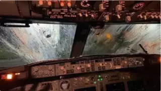 Ұшақтың әйнегіне құстар соқтығысқаннан кейінгі сурет жарияланды