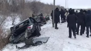 Қарағандыдағы ірі жол апатынан бес адам зардап шекті