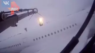 Суару көлігі мен ұшақ соқтығысуының видеосы жарияланды