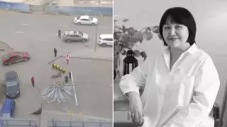 Нұр-Сұлтанда үстіне конструкция құлап, қаза тапқан әйелдің балалары халыққа үндеу жасады