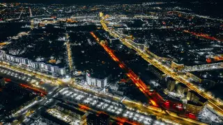 Ақтөбеде 150 үйге декоративті жарық орнатылды