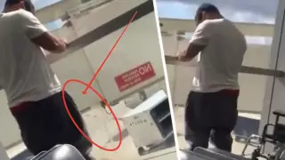 Турист әуежайдың терезесіне дәрет сындырып, жолаушылардың ашуына келтірді