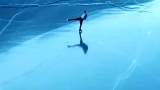 Алматылық мәнерлеп сырғанаушы Көлсайда жаңа видео түсірді