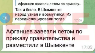 Желіде ауғандарды Қазақстанға әдейі кіргізді деген фейк тарап жатыр