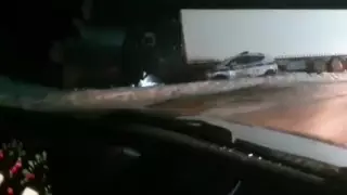 Қостанай облысында блокбекетте тұрған автомобильге жүк көлігі соғылды