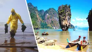 Таиландтағы апат: әйгілі жағажай бүлінді