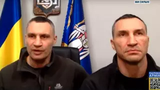 "Қаланы бермейміз!" Ағайынды Кличколар Киевтен эфирге шықты