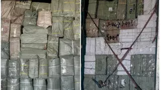 Қырғызстаннан келген контрафактінің ірі партиясы шекарада әшкере болды