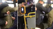 Алматыда ер адам пышақпен автобусқа басып кіріп, әйелге шабуыл жасаған