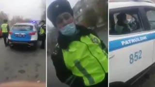 Шымкентте полицейлер ер адамды балағаттады