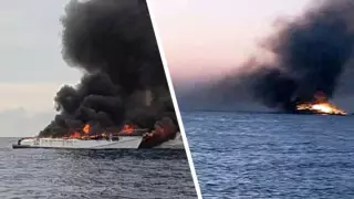 Хургадада экскурсиялық яхта өртенді