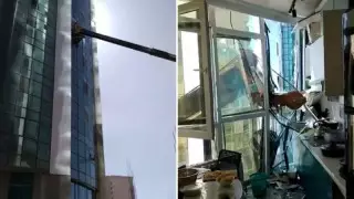 Нұр-Сұлтанда көпқабатты үйге кран кіріп кетті