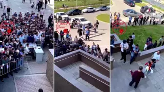 Алматыда ХҚКО алдында мигранттар ұзын-сонар кезекте тұр