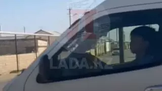 Маңғыстауда көлік жүргізген бала видеоға түсіп қалған
