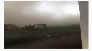 Ақмола облысында қатты желден мектеп шатыры ұшып кетті