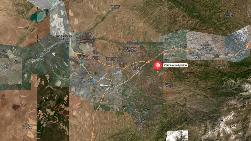 Яндекс.Картадан жасалған скриншот