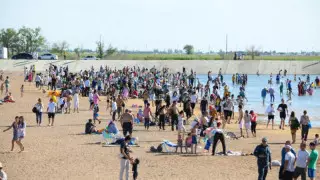 Түркістанда алғашқы қалалық жағажай ашылды