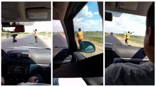 Ақтөбе облысында жүргізушілер ерекше "концертті" тамашалады