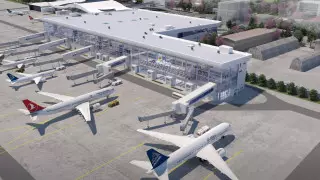 Алматы әуежайының жаңа терминалы қандай болады? Эскиздер