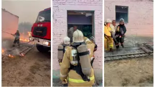 Қостанай облысында ауыл тұрғыны құтқарылған сәт видеоға түсірілді