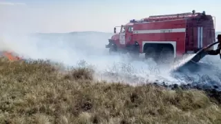 Павлодар облысында дала өртеніп жатыр