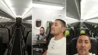 "Тек әкем екеуміз ұшамыз". Қазақстандықтар Ресейге ұшып бара жатқан бос ұшақтың видеосын бөлісіп жатыр