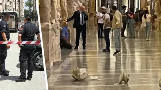 Турист Ватиканда екі мүсінді қиратты