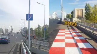 Астана орталығындағы көпірде ерекше жол белгісі пайда болды