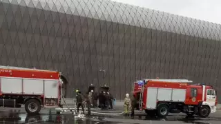 Астанада EXPO аумағында кеңсе ғимараты өртенді