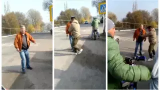 Талғарда кірпіш зауытының иесі тұрғындарға пышақ ала жүгірді