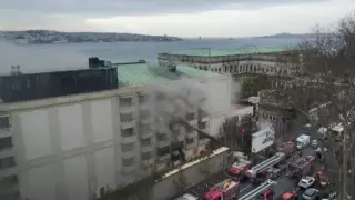 Түркияның қымбат қонақүйлерінің бірінде өрт шықты - видео