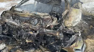 Тасжолдағы апат: көліктер өртеніп, екі адам қаза тапты