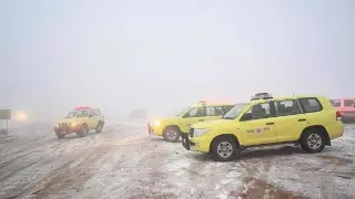 Сауд Арабияда қар жауды