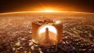 Сауд Арабиясында таңғажайып текше-ғимарат пайда болады