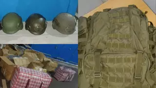 Қазақстаннан Ресейге әскери киімдерді заңсыз алып өтпек болғандар ұсталды