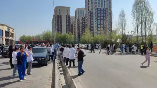 Шымкентте емхана дәрігерлері мен науқастар эвакуацияланды