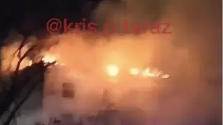 Таразда 5 қабатты тұрғын үй өртенді. 100 адам эвакуацияланды