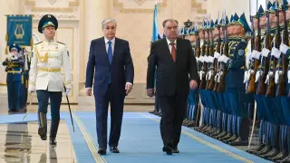 Ақордада Тәжікстан президентін қарсы алу рәсімі өтті