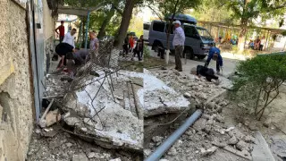 Ақтауда тұрғын үй кіреберісінің төбесі опырылды: зардап шеккендердің жағдайы белгілі болды