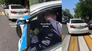 Алматыда полицейлердің "бәріне рұқсаты бар" көлікке қатысты әрекеті: қызметтік тергеу басталды