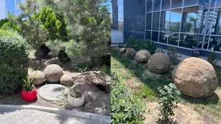 Ақтаудағы қонақүй аумағынан Торыш алқабынан алынған тастар табылды