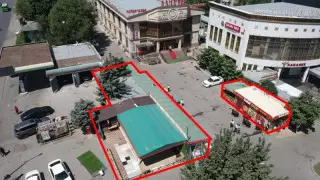 Алматыда дүңгіршектері бар жазғы кафені сүру жұмыстары басталды