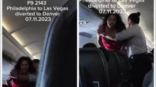 Екі әйелдің бортта жанжалдасуының салдарынан ұшақ апатты жағдайда қонуға мәжбүр болды