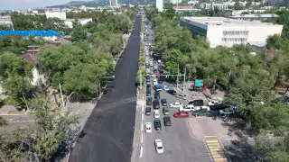 Алматыдағы Әл-Фараби даңғылының бір бөлігінде жол жөндеу жұмыстары аяқталды