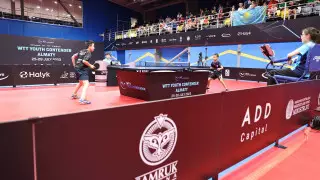 "Самұрық-Қазына" Қазақстанда алғаш рет үстел теннисінен әлемдік сайысты қолдады