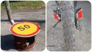 "Табалар мен қазандар жасалады". Қазақстандықтар 20 миллион теңгенің жол белгілерін ұрлап кеткен