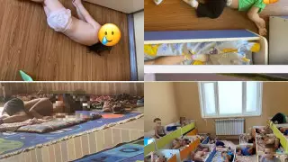"Тексеріс керек": Ақтаудағы балабақшада балалар еденде ұйықтаған