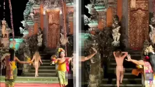 Балидегі храмда жалаңаш медитация жасаған туриске іздеу жарияланды