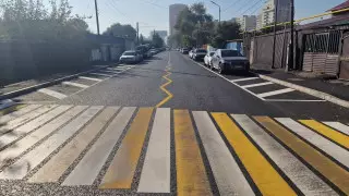 Алматы көшелерінің бірінде ерекше жолақ пайда болды