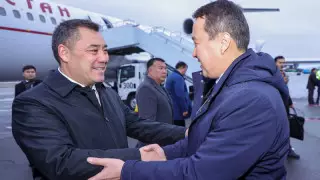 Садыр Жапаров Астанаға келді